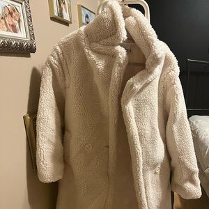 COPY - Princess Polly long fur cream coat.